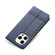 iPhone 14 Pro Max AZNS Magnetic Calf Texture Flip Leather Phone Case  - Dark Blue