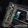 iPhone 14 Pro Max Camouflage Armor Shockproof TPU + PC Magnetic Phone Case  - Army Green