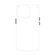 iPhone 14 Pro Max Transparent PC Metal Button Phone Case  - Transparent