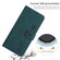 iPhone 14 Pro Max Skin Feel Heart Pattern Leather Phone Case  - Green