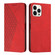 iPhone 14 Pro Max Diamond Pattern Splicing Skin Feel Magnetic Phone Case  - Red