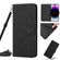 iPhone 14 Pro Max Skin Feel Heart Pattern Leather Phone Case With Lanyard  - Black