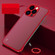 iPhone 14 Pro Max Metal Lens Frosted Finger Ring Strap Phone Case  - Red