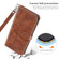 iPhone 14 Pro Max Life of Tree Embossing Pattern Leather Phone Case  - Brown