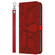 iPhone 14 Pro Max Life of Tree Embossing Pattern Leather Phone Case  - Red
