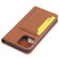 iPhone 14 Pro Max Magnetism Skin Feel Card Holder Leather Phone Case  - Brown