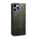 iPhone 14 Pro Max Simple Wax Crazy Horse Texture Horizontal Flip Leather Case  - Dark Green