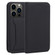iPhone 14 Pro Max Magnetism Skin Feel Card Holder Leather Phone Case  - Black