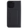 iPhone 14 Pro Max Magnetism Skin Feel Card Holder Leather Phone Case  - Black