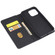 iPhone 14 Pro Max Magnetism Skin Feel Card Holder Leather Phone Case  - Black