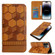 iPhone 14 Pro Max Football Texture Magnetic Leather Flip Phone Case  - Khaki
