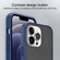 iPhone 14 Pro Max Translucent Skin Feel Frosted Phone Case  - Black+Navy Blue