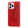 iPhone 14 Pro Max 7-petal Flowers Embossing Leather Case  - Red
