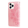 iPhone 14 Pro Max 7-petal Flowers Embossing Leather Case  - Rose Gold