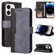 iPhone 14 Pro Max Stitching-color Leather Phone Case  - Grey