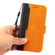 iPhone 14 Pro Max Stitching-color Leather Phone Case  - Orange