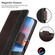 iPhone 14 Pro Max Stitching Magnetic RFID Leather Case  - Coffee