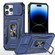 iPhone 14 Pro Max Armor PC + TPU Camera Shield Phone Case  - Navy Blue