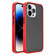 iPhone 14 Pro Max Translucent Skin Feel Frosted Phone Case  - Red+Black