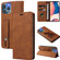 iPhone 14 Pro Max Wristband Magnetic Leather Phone Case  - Brown