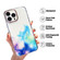 iPhone 14 Pro Max Gold Halo Marble Pattern Phone Case  - Blue