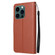 iPhone 14 Pro Max Multifunctional Horizontal Flip Leather Case with Three Card Slot  - Brown