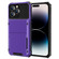 iPhone 14 Pro Max Scratch-Resistant Shockproof Heavy Duty Rugged Armor Protective Case with Card Slot  - Purple