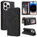 iPhone 14 Pro Max Simple Suction Closure Horizontal Flip Leather Case  - Black