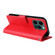 iPhone 14 Pro Max Multifunctional Horizontal Flip Leather Case with Three Card Slot  - Red