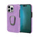 iPhone 14 Pro Max Ring Holder PU Phone Case  - Purple