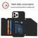 iPhone 14 Pro Max Skin Feel PU + TPU + PC Back Cover Shockproof Case  - Black