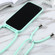 iPhone 14 Pro Max Candy Colors TPU Protective Phone Case with Lanyard  - Mint Green