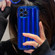 iPhone 14 Pro Max Roman Column Stripes TPU Phone Case  - Sapphire Blue