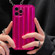 iPhone 14 Pro Max Roman Column Stripes TPU Phone Case  - Rose Red