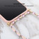 iPhone 14 Pro Max Wheat Straw Material + TPU Shockproof Phone Case with Neck Lanyard  - Pink
