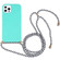 iPhone 14 Pro Max Wheat Straw Material + TPU Shockproof Phone Case with Neck Lanyard  - Green