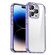 iPhone 14 Pro Max Crystal Clear Shockproof Phone Case  - Transparent Purple
