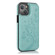 iPhone 14 Pro Max Butterflies Flowers Double Buckle Case  - Green