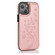 iPhone 14 Pro Max Butterflies Flowers Double Buckle Case  - Rose Gold