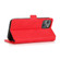 iPhone 14 Pro Max Retro Magnetic Closing Clasp Leather Case  - Red