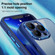 iPhone 14 Pro Max Shockproof Metal + Acrylic + TPU Phone Case  - Light Blue