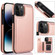 iPhone 14 Pro Max Double Buckle Phone Case  - Rose Gold