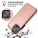 iPhone 14 Pro Max Double Buckle Phone Case  - Rose Gold