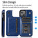 iPhone 14 Pro Max Double Buckle Phone Case  - Blue