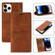 iPhone 14 Pro Max Magnetic Leather Phone Case  - Brown