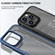 iPhone 14 Pro Max iPAKY Carbon Fiber Texture Shockproof PC + TPU Protective Phone Case  - Blue