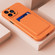 iPhone 14 Pro Max Skin Feel Card Color Button TPU Case  - Orange