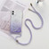 iPhone 14 Pro Max Lanyard Gradient Glitter Epoxy Case  - Purple