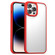 iPhone 14 Pro Max Clear Acrylic + TPU Phone Case  - Red
