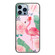 iPhone 14 Pro Max Colorful Painted Glass Phone Case  - Flamingo